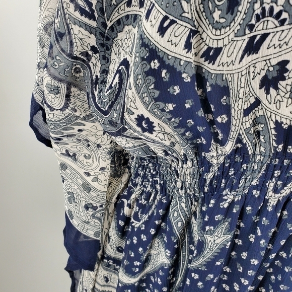 Speed Control NY navy blue and white long flowing dress 1X - Picture 7 of 16